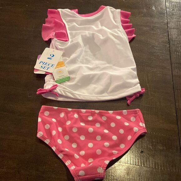 Disney Pink and White Minnie Mouse Swimwear Set 3T - Picture 7 of 7